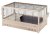 FERPLAST ARENA 100 BLACK klietka pre králiky 100 x 62,5 x 51 cm