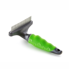 JK ANIMALS Hrebeň pre psov hrabličkový 37 rotačných hrotov 16x11 cm