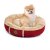 JK ANIMALS Pelech Balu S, guľatý pelech pre psov, vínový 50 cm