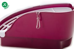 JK ANIMALS toaleta rohová pre králiky a morčatá, vínová, 25×25×34 cm