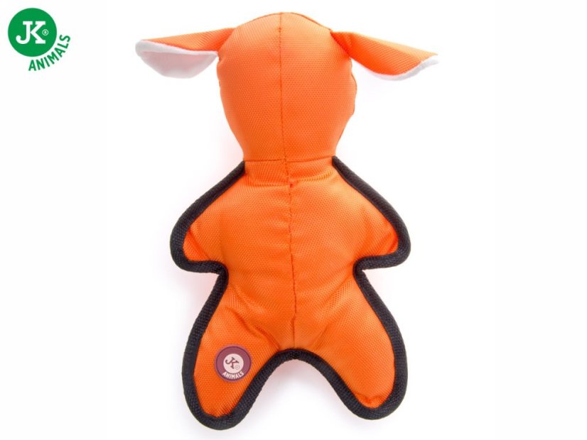JK ANIMALS, Pes nylonová pískacia hračka s TPR prvkami, veľkosť 29 cm