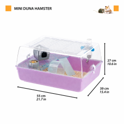 Ferplast MINI DUNA HAMSTER LILAC, fialová klietka pre škrečky