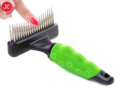 JK ANIMALS Hrábky FLEX–39 rotačných a odpružených hrotov vo dvoch radoch 16x11 cm