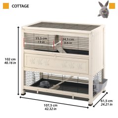 Ferplast COTTAGE drevená klietka pre zajaca 108 x 59 x 102,5 cm