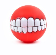 JK ANIMALS Lopta úsmev, hračka pre psov 7,5 cm