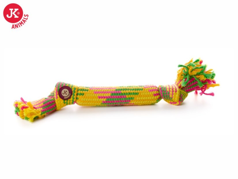 Bavlnený pískací uzol 40 cm, bavlnená hračka