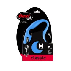Flexi Classic (lanko),veľkosť M 8m/20kg, modrá