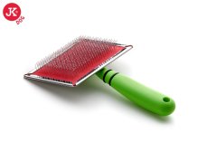 JK ANIMALS Jemná veľká kefa s guličkami 17x10 cm