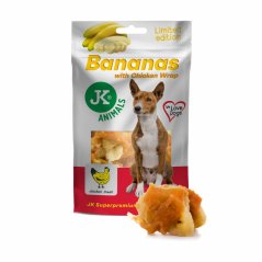 JK ANIMALS, kuracie wrap s banánom, mäsová maškrta, 80 g