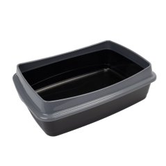 Ferplast NIP PLUS 10 toaleta pre mačky, čierná 47 x 36 x 15,5 cm