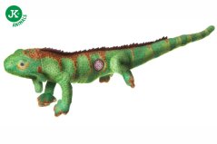JK ANIMALS Leguán, pískacia hračka, zelená, 60 cm