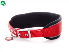JK ANIMALS Nylonový obojok Comfort s mäkkou výstuhou L, 6,4×47–56 cm, červený