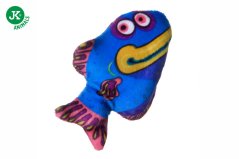 JK ANIMALS Plyšová ryba, modrá, 9 cm