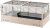 FERPLAST ARENA 120 BLACK klietka pre králiky 125 x 64,5 x 51 cm