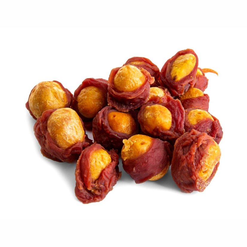 JK ANIMALS Chef's Meat Snack, sušený kačací wrap s vajíčkovými žĺtkami 200 g