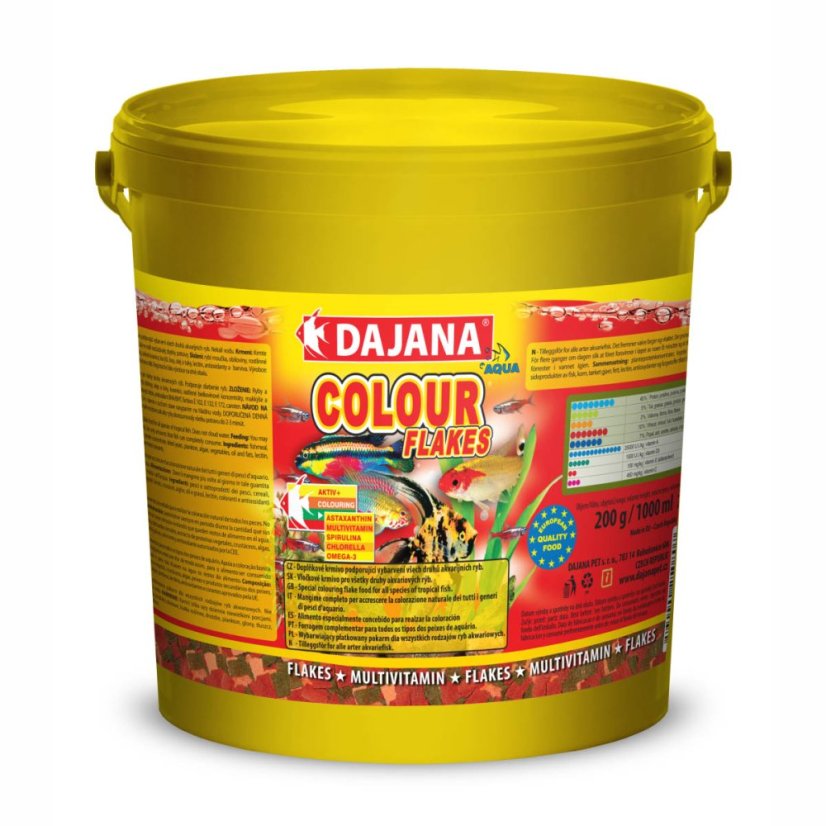 Dajana Colour Flakes, vločky – krmivo, 10 000 ml