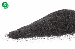 JK ANIMALS Farebný kremičitý piesok čierny, do akvária a terária, 2 kg