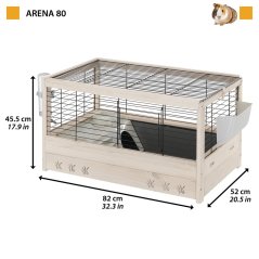 FERPLAST ARENA 80 BLACK klietka pre hlodavce 82 x 52 x 45,5 cm