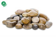 JK ANIMALS Prírodné kremenné valounky mix, do akvária a terária, 2 kg