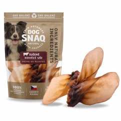 Dog Snaq - sušené hovädzie uši, 3 ks
