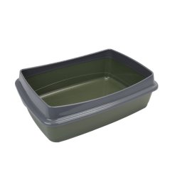 Ferplast NIP PLUS 10 toaleta pre mačky, khaki 47 x 36 x 15,5 cm