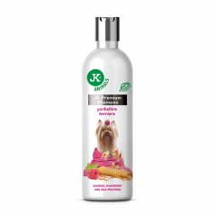 JK ANIMALS Prémiový šampón pre yorkšírské terriery (Yorky) s výťažkami z ovsa, malín a ženšenu 250 ml