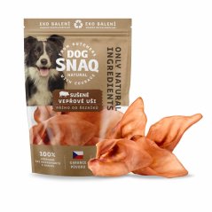 Dog Snaq - sušené bravčové uši, 4 ks