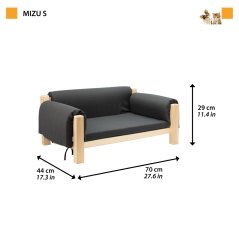 Ferplast posteľ Mizu S šedá 70 x 44 x 29 cm