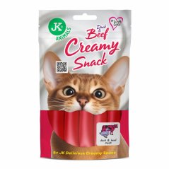 JK ANIMALS kačacia a hovädzia krémová maškrta 5x15 g