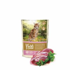 Sams Field Cat Delicious Wild, superprémiové granule s divočinou 400 g (Sam's Field)