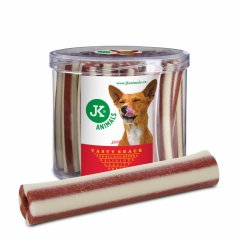 JK ANIMALS Tubitos s uherákovou príchuťou, polovlhká maškrta pre psov, 35 ks, 1,45 kg