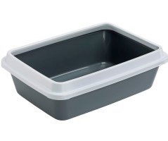 Ferplast DODO WC + rámček, toaleta pre mačky, antracit 42,5 x 31 x 13 cm
