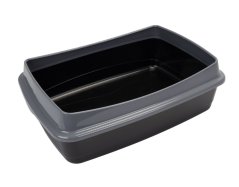 Ferplast NIP PLUS 20 toaleta pre mačky, čierná 55 x 39,5 x 18,5 cm