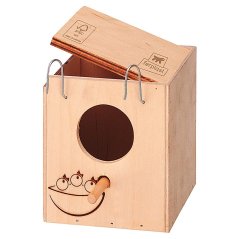 FERPLAST NIDO MINI hniezdiaca búdka pre exotické vtáky 11,5×12,5×12 cm
