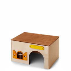 JK ANIMALS Domek Kvádr, drevený domček pre morčatá 23×15×13 cm