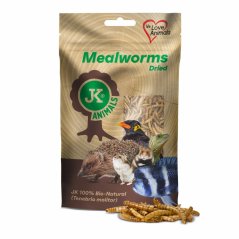 Sušené múčne červy JK Dried Mealworms vo vrecku, 80 g, (Tenebrio Molitor)
