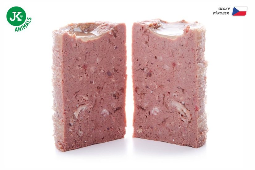 6× 400 g, JK Premium Beef & Carrot, Paté with Chunks, 60 % Meat, hovädzie s mrkvou