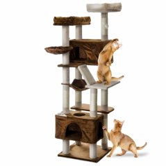 JK ANIMALS, škrabadlo Kalahari, hnedé 49×49×173 cm