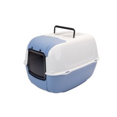 Ferplast PRIMA CABRIO toaleta pre mačky, modrá 39,5 x 52,5 x 38 cm
