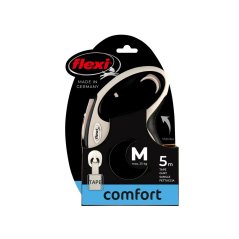 flexi New Comfort pásik, veľkosť M 5m/25kg, čierna