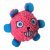 JK ANIMALS Monster, pískacia hračka s TPR loptou, ružová, 9 cm