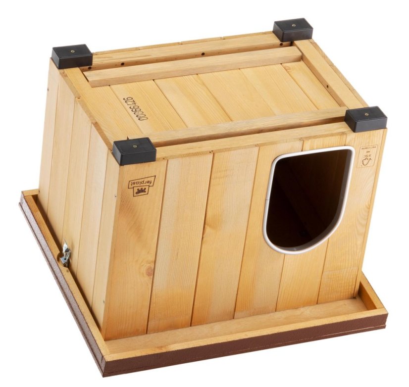Ferplast BAITA 50 drevená búda pre psov 56×46,5×41,5 cm