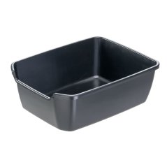 Ferplast NIP 10H toaleta pre mačky, čierna 46 x 36 x 16,2 cm