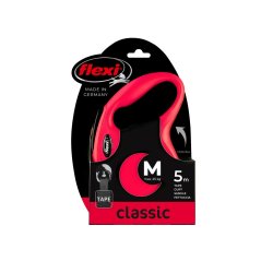 Flexi Classic (pásik),veľkosť M 5 m/25 kg, červená