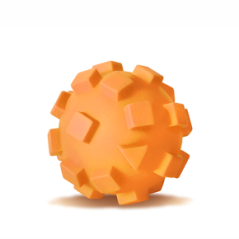 JK Vinylová lopta – kocka XL, pr. 12 cm, vinylová (gumová) hračka