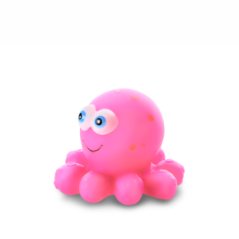 JK Vinylová chobotnička 10 cm, vinylová (gumová) hračka