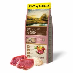 13+2 kg  Sam's Field Low Grain Light & Senior Lamb & Rice, superprémiové granule, (Sams Field bez pšenice)