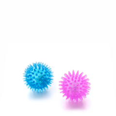 JK ANIMALS LED TPR loptička s pichliačmi 2 ks,4,5 cm
