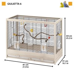 Ferplast GIULIETTA 6 drevená klietka pre vtáky 81 x 41 x 64 cm