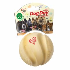 JK ANIMALS, TPR Light loptička z termoplastickej gumy, žltá, vyrobená s EVA peny k medzinárodnému dňu psov, priemer 7 cm